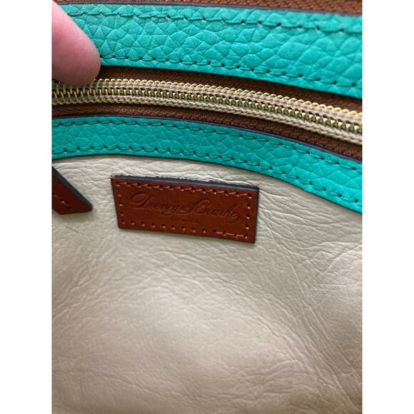 DOONEY & BOURKE SMALL MINT PEBBLED LEATHER CROSSBODY BAG - Picture 15 of 16